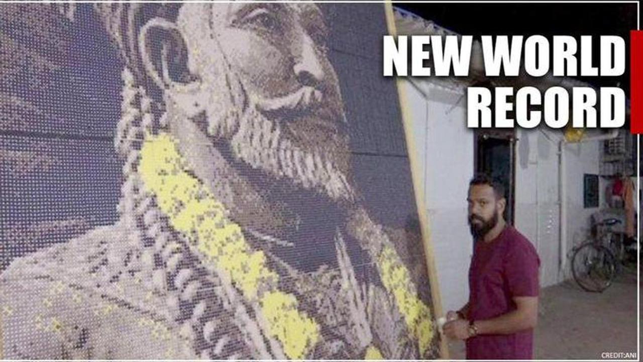 Mumbai animator sets world record, creates Shivaji's art using plastic