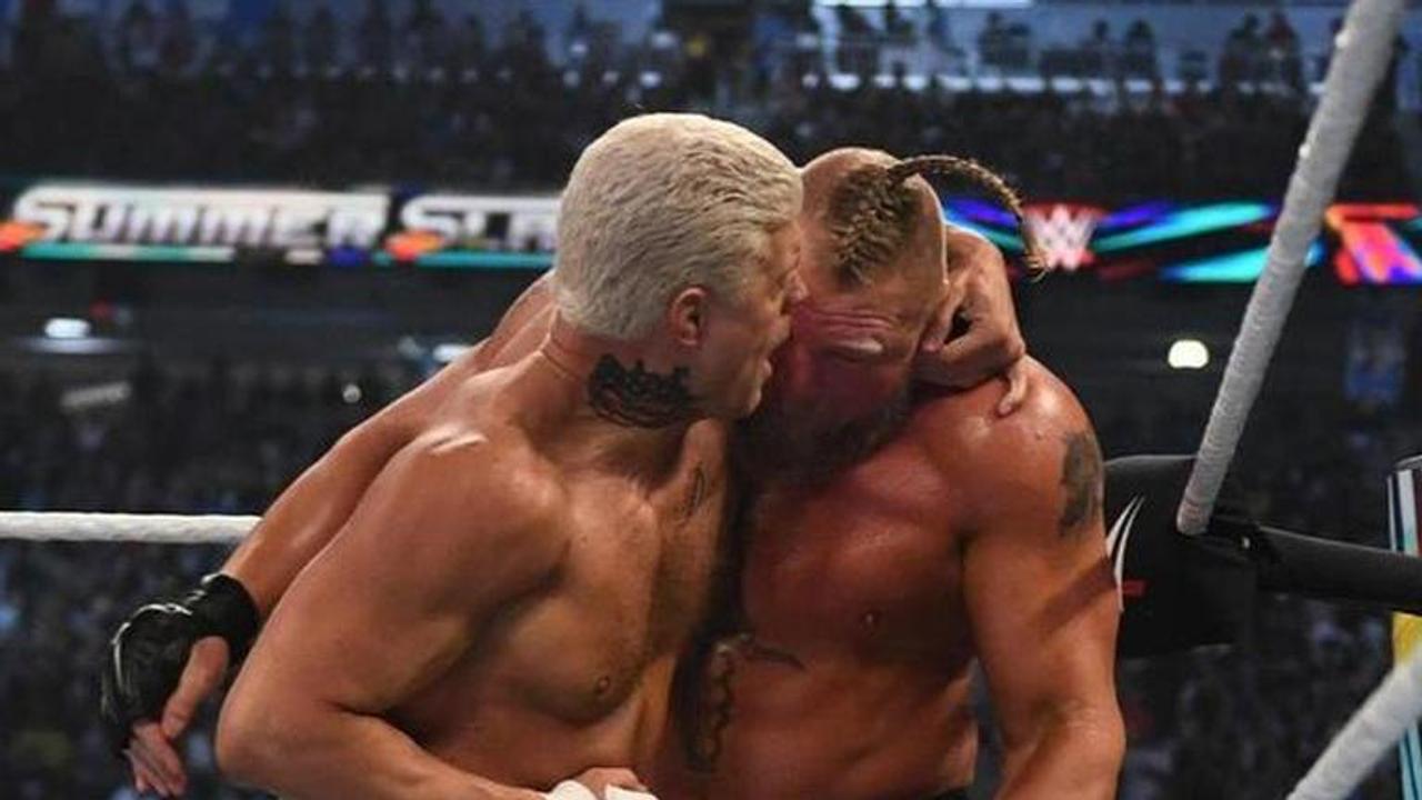 Referee makes huge error during Brock Lesnar vs Cody Rhodes WWE SummerSlam match