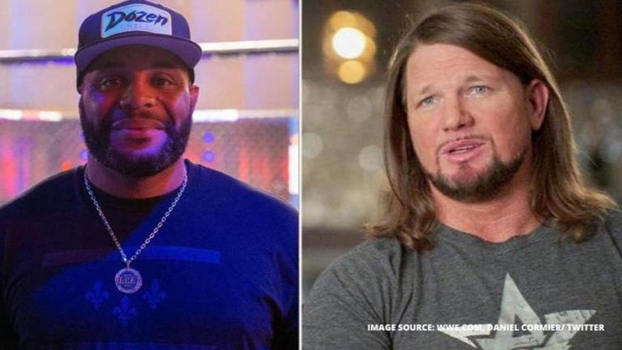 aj styles and Daniel Cormier