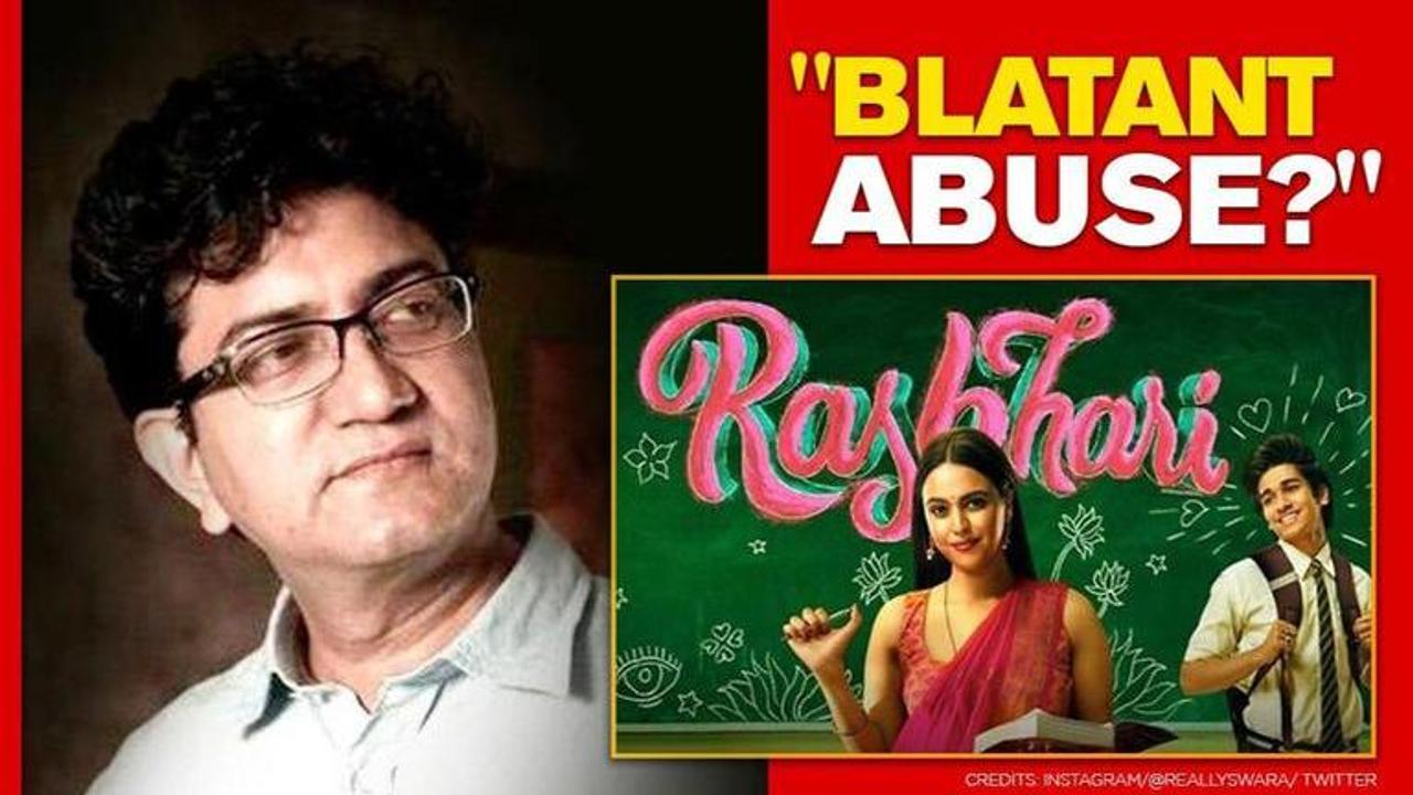 'Rasbhari': Prasoon Joshi 'saddened' by scene in series, questions 'freedom of expression'