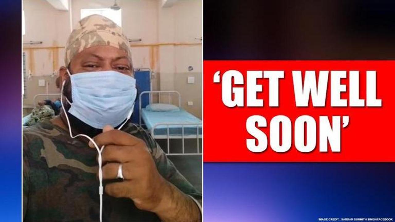 Hyderabad:Corona positive cop sings from isolation ward, netizens pray for his recovery