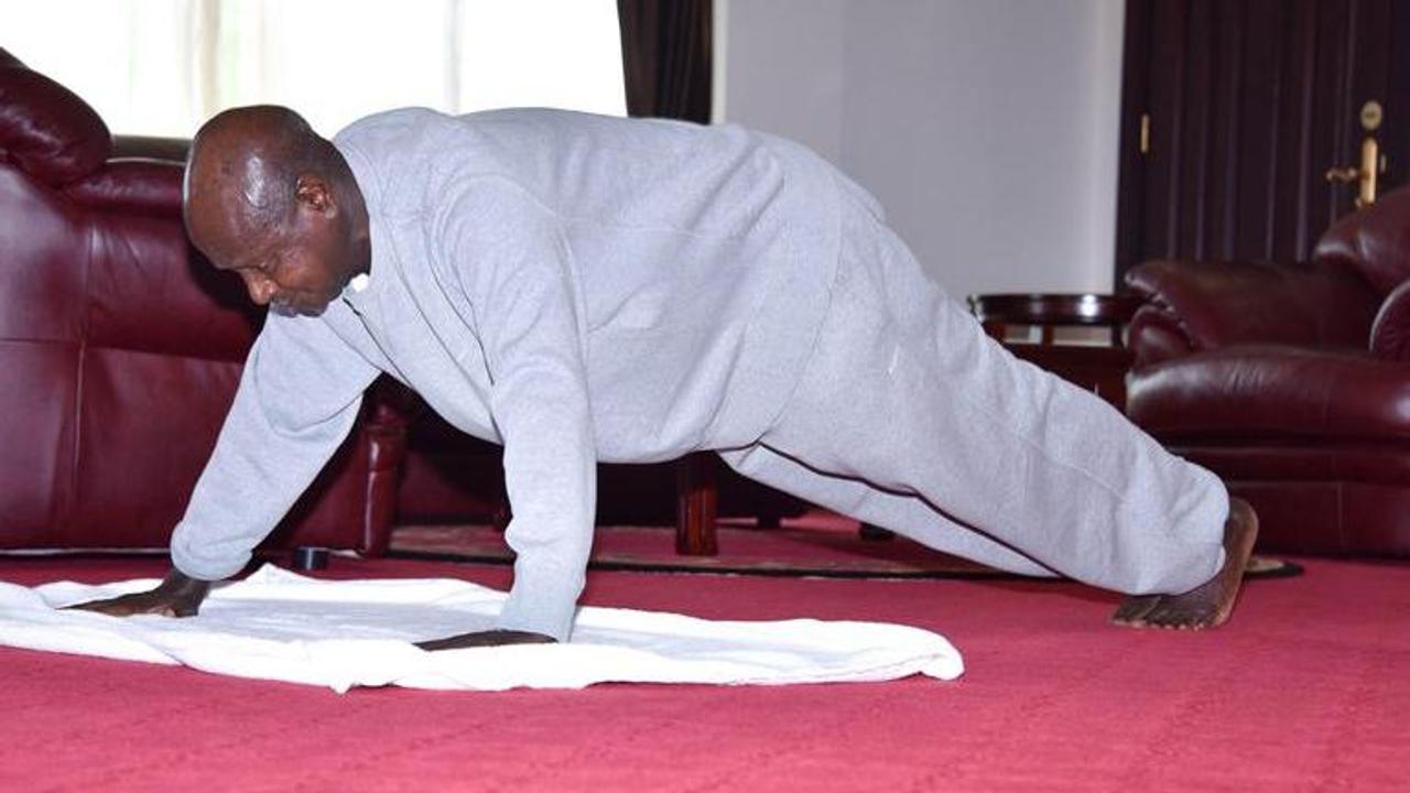 Ugandan President releases workout video amid coronavirus lockdown