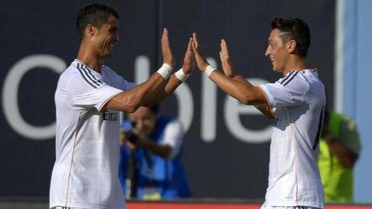 Mesut Ozil and Cristiano Ronaldo