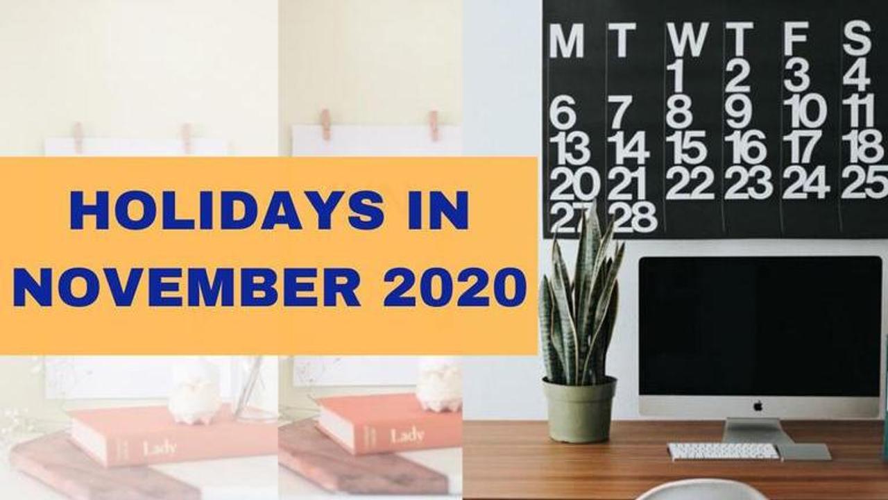 holidays in november 2020