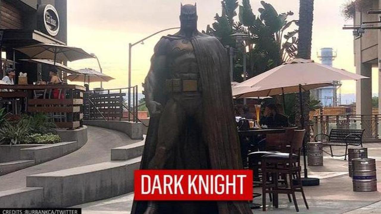 Bronze Batman statue