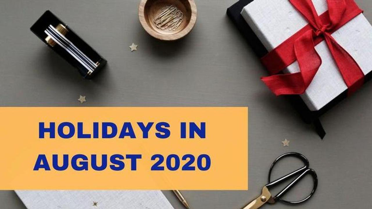 holidays in august 2020