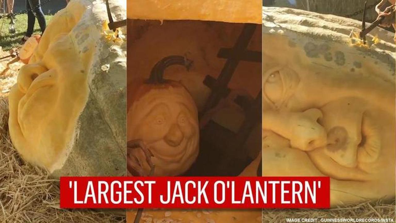 Clip of 'Largest Jack o’ lantern' amuses internet ahead of Halloween I Watch