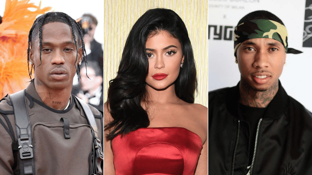 Travis Scott, Kylie Jenner and Tyga