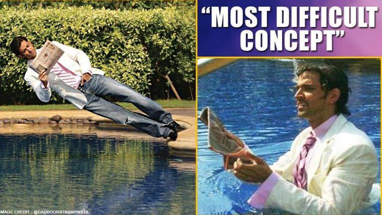 WATCH: Hrithik Roshan's free fall into pool with newspaper in hand; here's story behind it