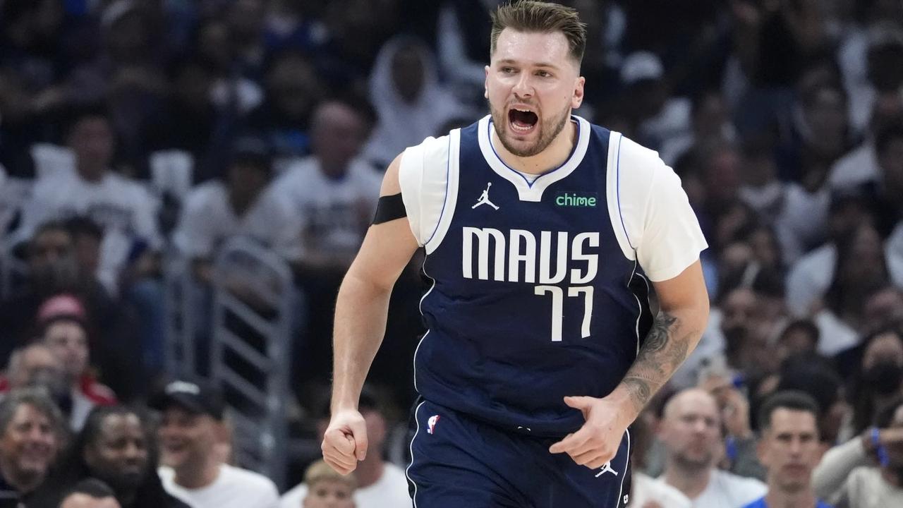 Luka Doncic in action against LA Clippers in NBA Playoffs game 5