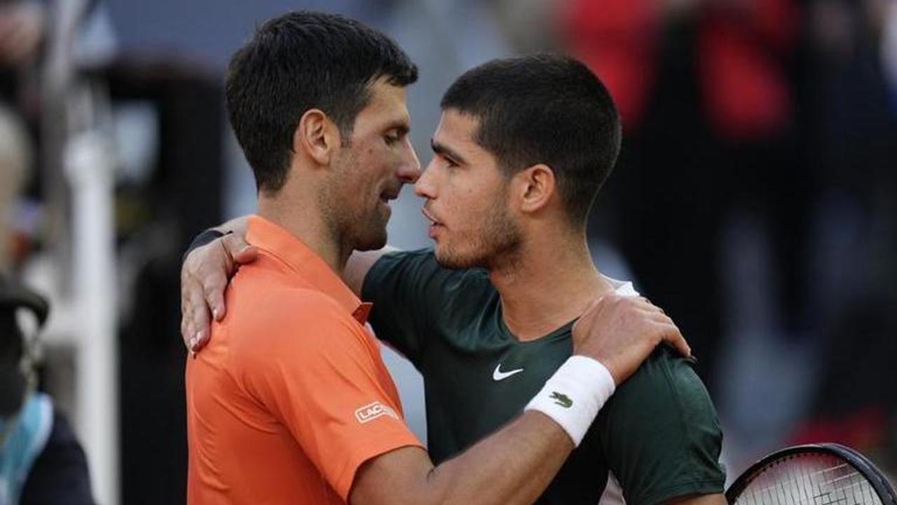 Novak Djokovic and Carlos Alcaraz