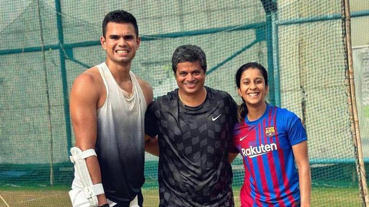 Jemimah Rodrigues and Arjun Tendulkar