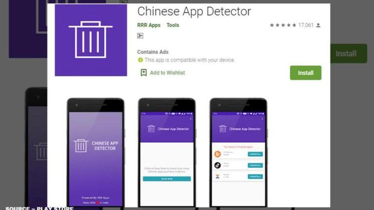 what is the chinese app detector app