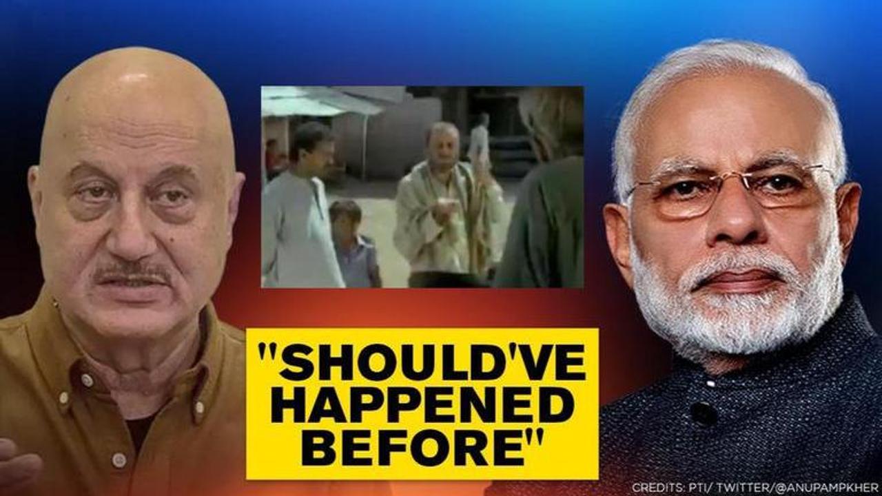 Amid farm bills row, Anupam Kher posts his film scene to give message & support to PM Modi