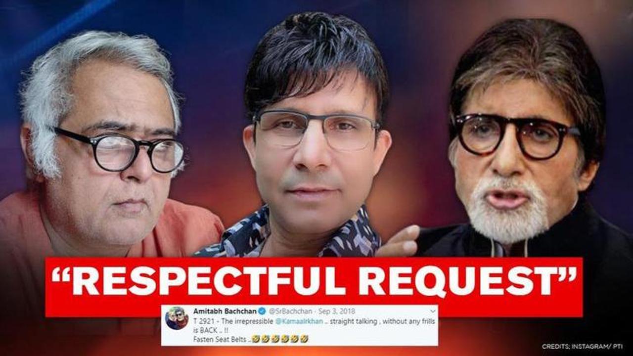 Hansal Mehta starts petition with message for Big B amid tiff with KRK, 500+ sign