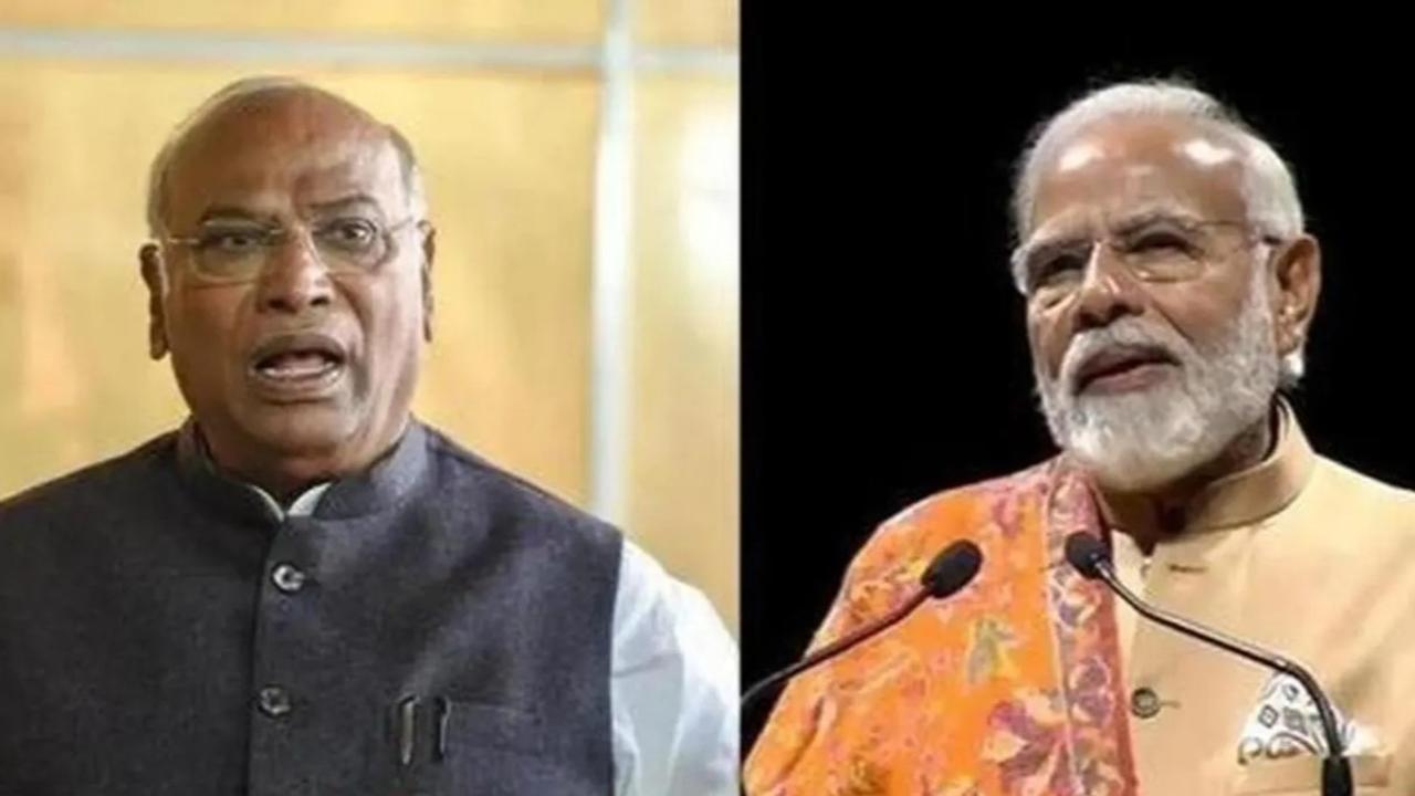 Mallikarjun Kharge and PM Narendra Modi