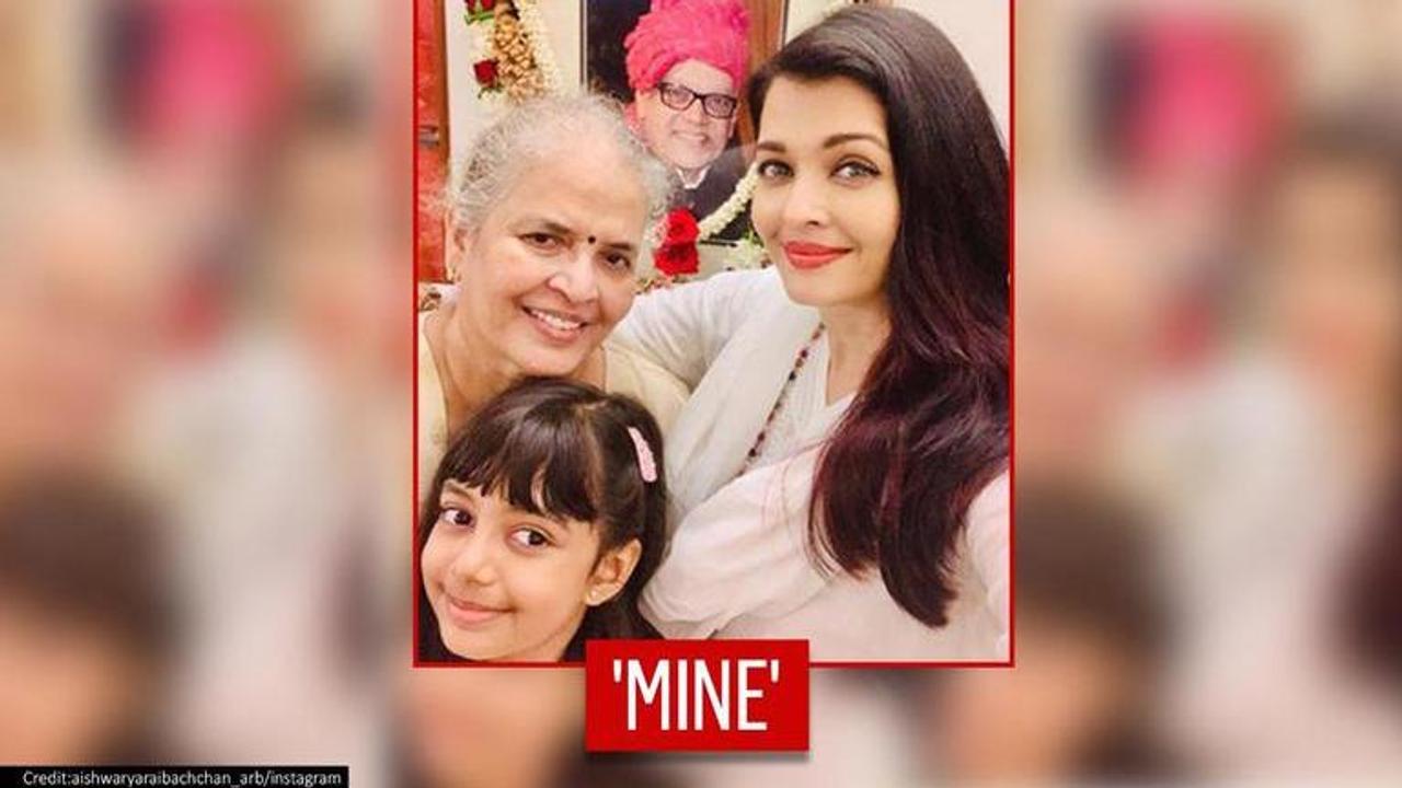 Aishwarya Rai shares adorable pic with Aaradhya and mother Vrinda on parent's anniversary