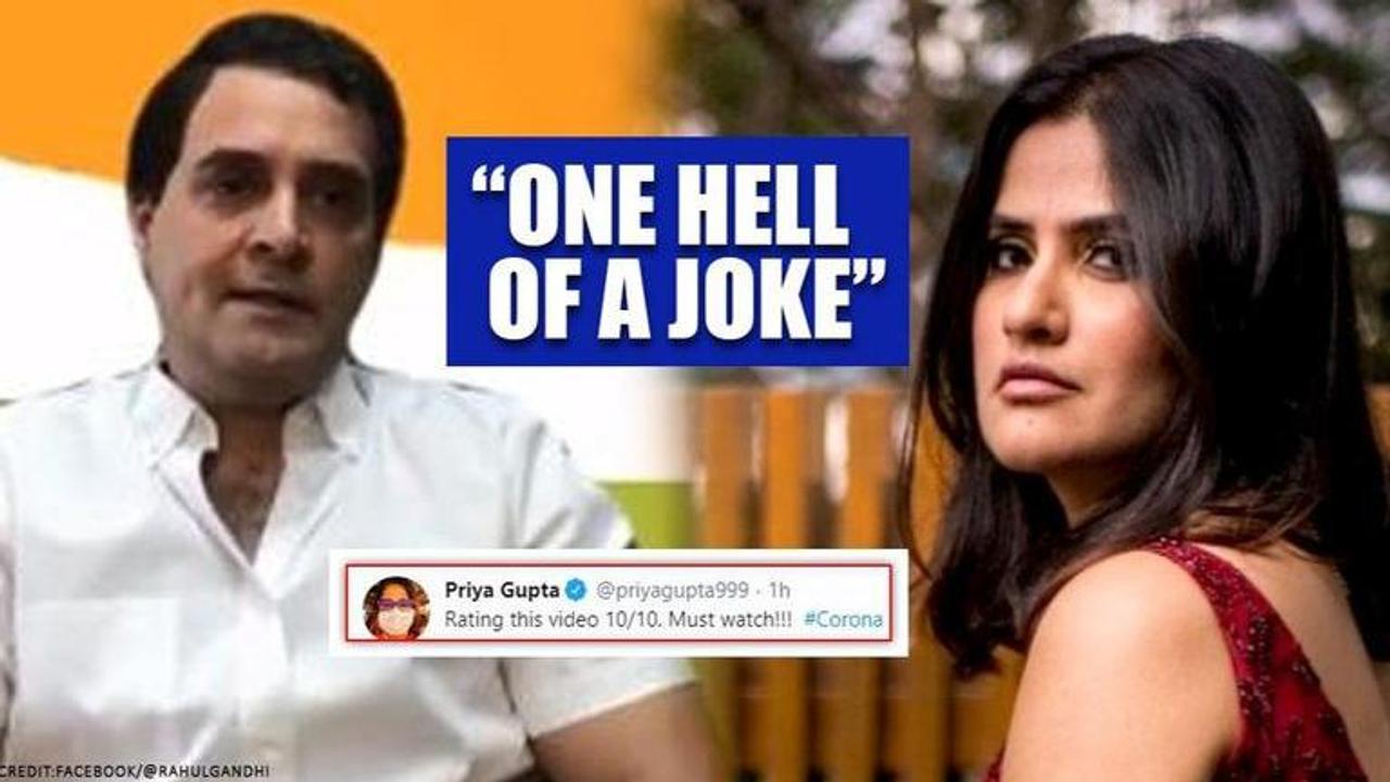 Sona Mohapatra takes dig at Rahul Gandhi's VC, asks if 'laughter was needed in such times'