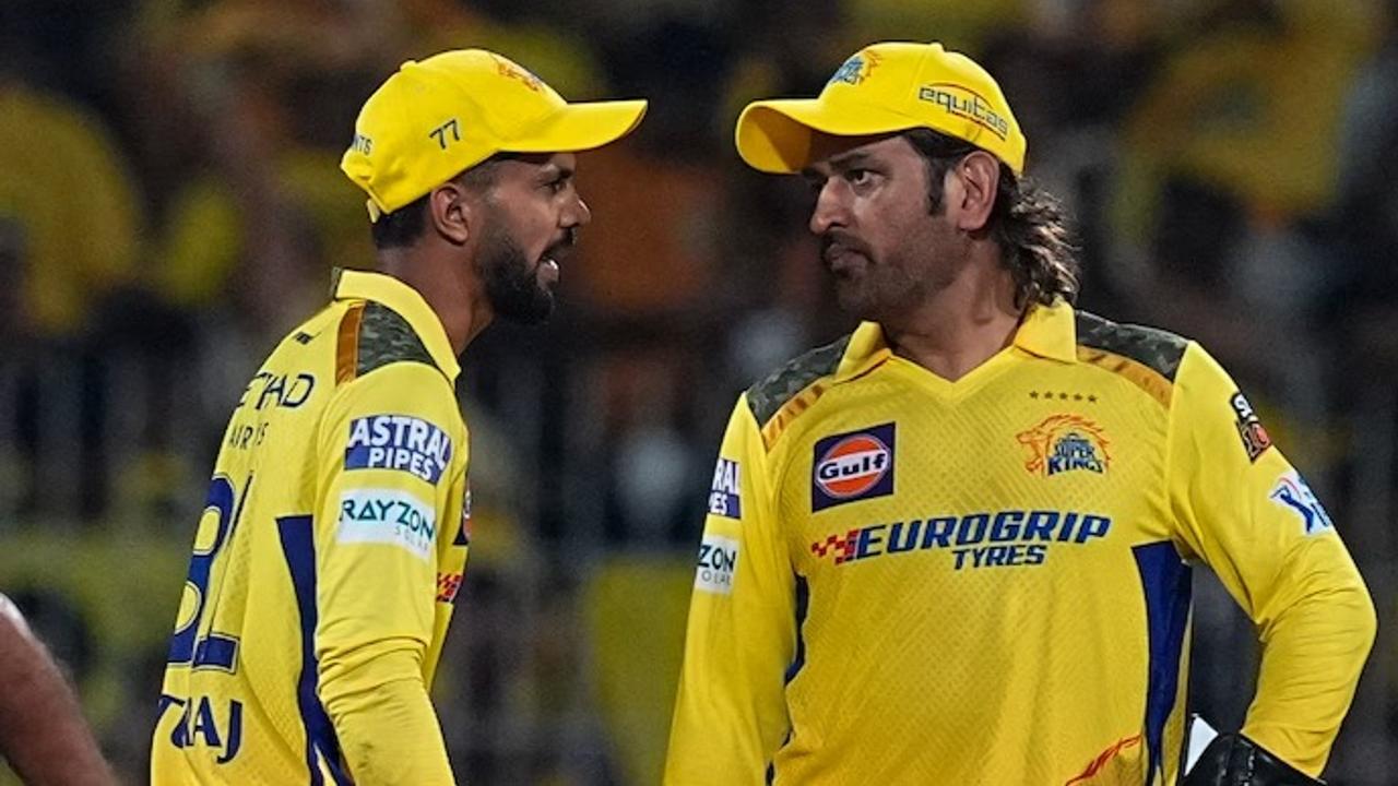 Ruturaj Gaikwad and MS Dhoni