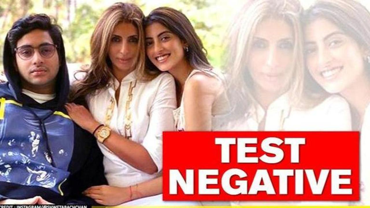 Shweta Bachchan Nanda & children Navya, Agastya test negative for COVID-19