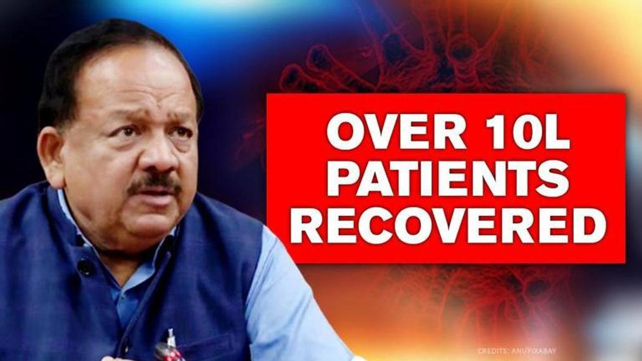 Over 10 lakh recovered COVID patients, 1.9 times of active cases: Health Ministry