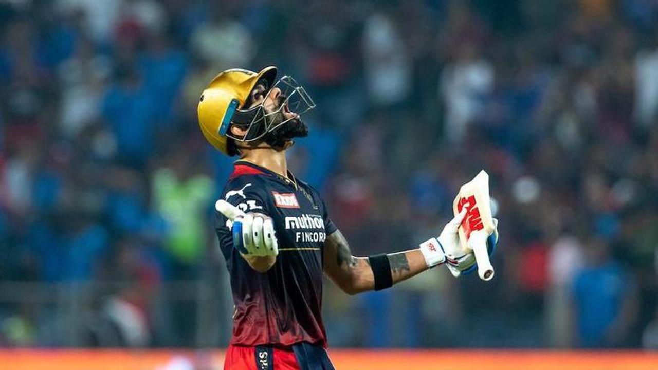 Virat Kohli, RCB vs MI, Kohli, Virat Kohli out, IPL 2022, kohli slams bat, kohli smashes bat, kohli records, rcb vs mi, ipl