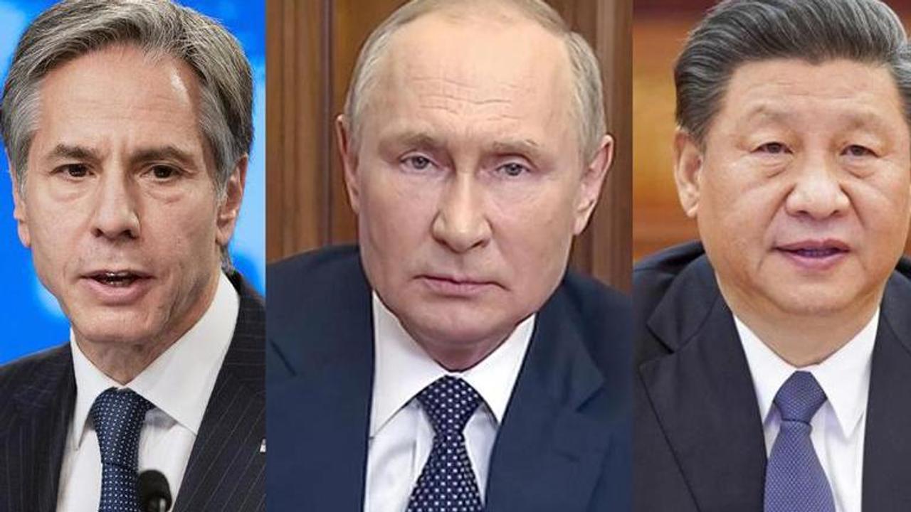 Antony Blinken and Putin and Xi Jinping