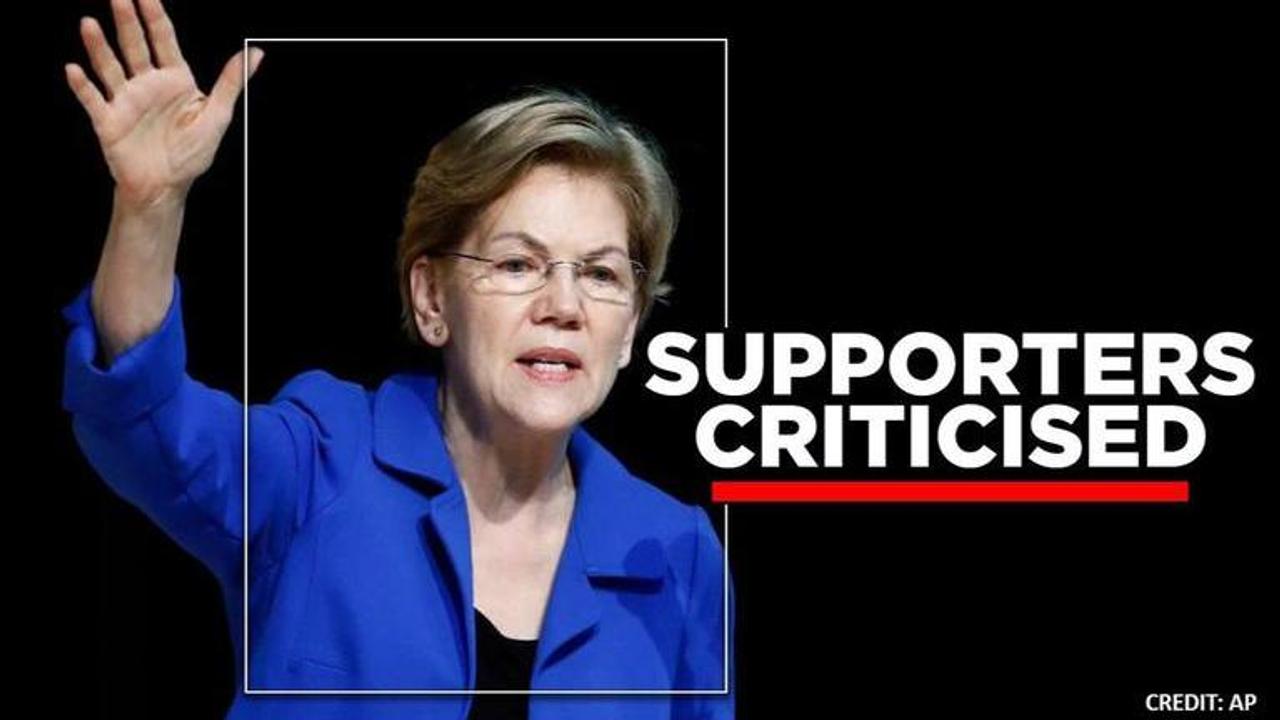 Elizabeth Warren supporters criticized