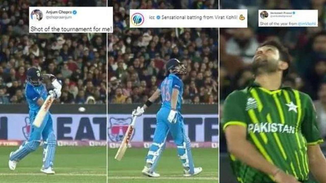 Virat Kohli, Hardik Pandya, India vs Pakistan, IND vs PAK, T20 World Cup, Virat Kohli six, Virat Kohli batting, Virat Kohli records, Haris Rauf