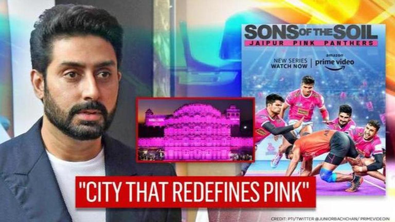 Jaipur's Hawa Mahal lights up for 'Sons of the Soil' shoutout; Abhishek Bachchan reacts