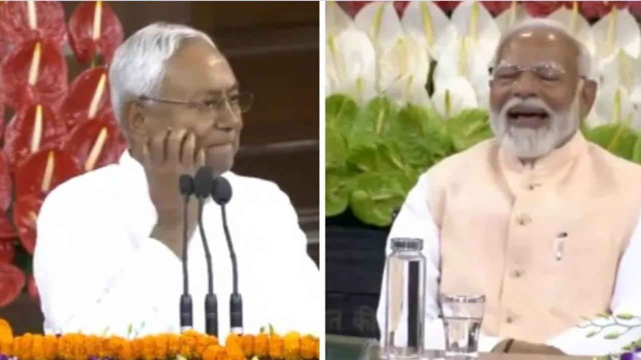 Nitish-Modi Bonhomie on Full Display ay NDA Parliamentary Meet