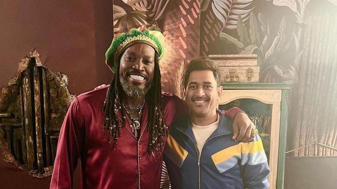 Chris Gayle and MS Dhoni