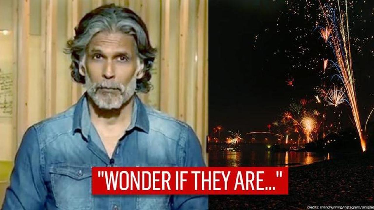 Milind Soman has query for those opposing cracker ban, gets asked 'what's the connection?'