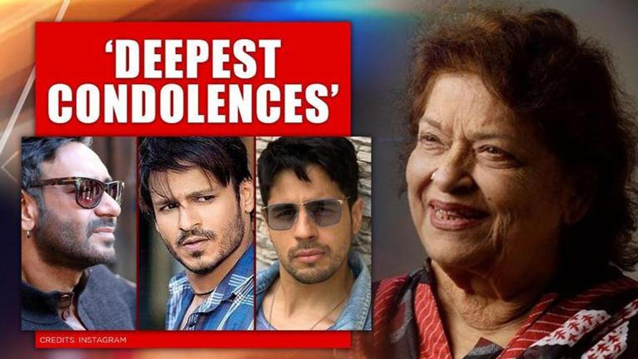 Saroj Khan's death: Ajay Devgn, Vivek Oberoi,Sidharth Malhotra offer condolences