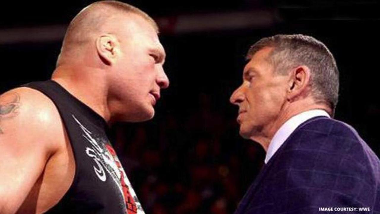 Vince McMahon and Brock Lesnar