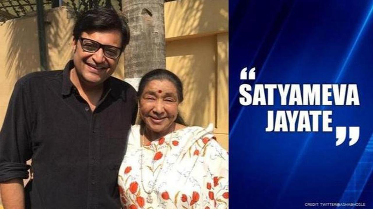 Asha Bhosle condemns attack on Arnab Goswami, says 'physical violence unacceptable'