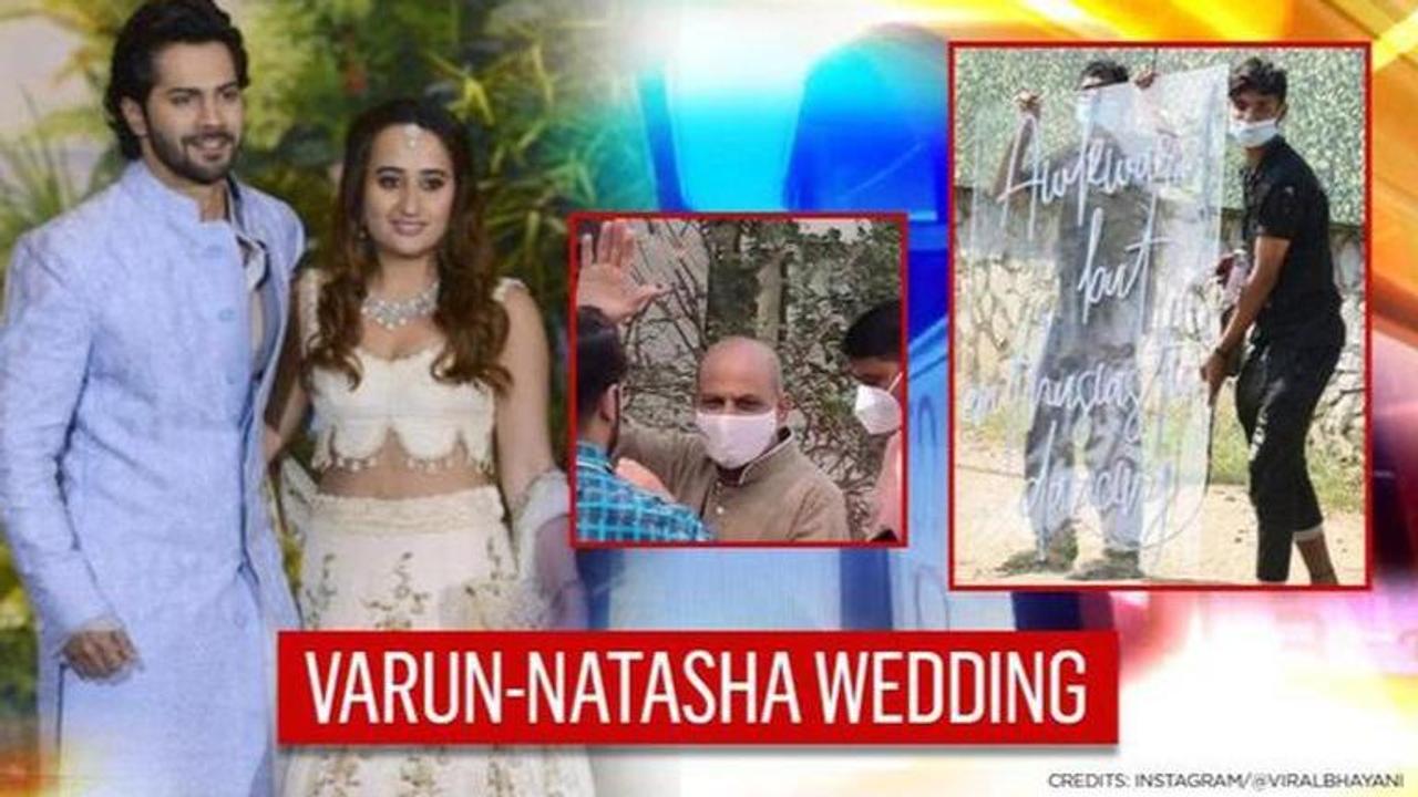 Varun-Natasha's wedding pandit arrives; caption for dance floor leaves netizens laughing