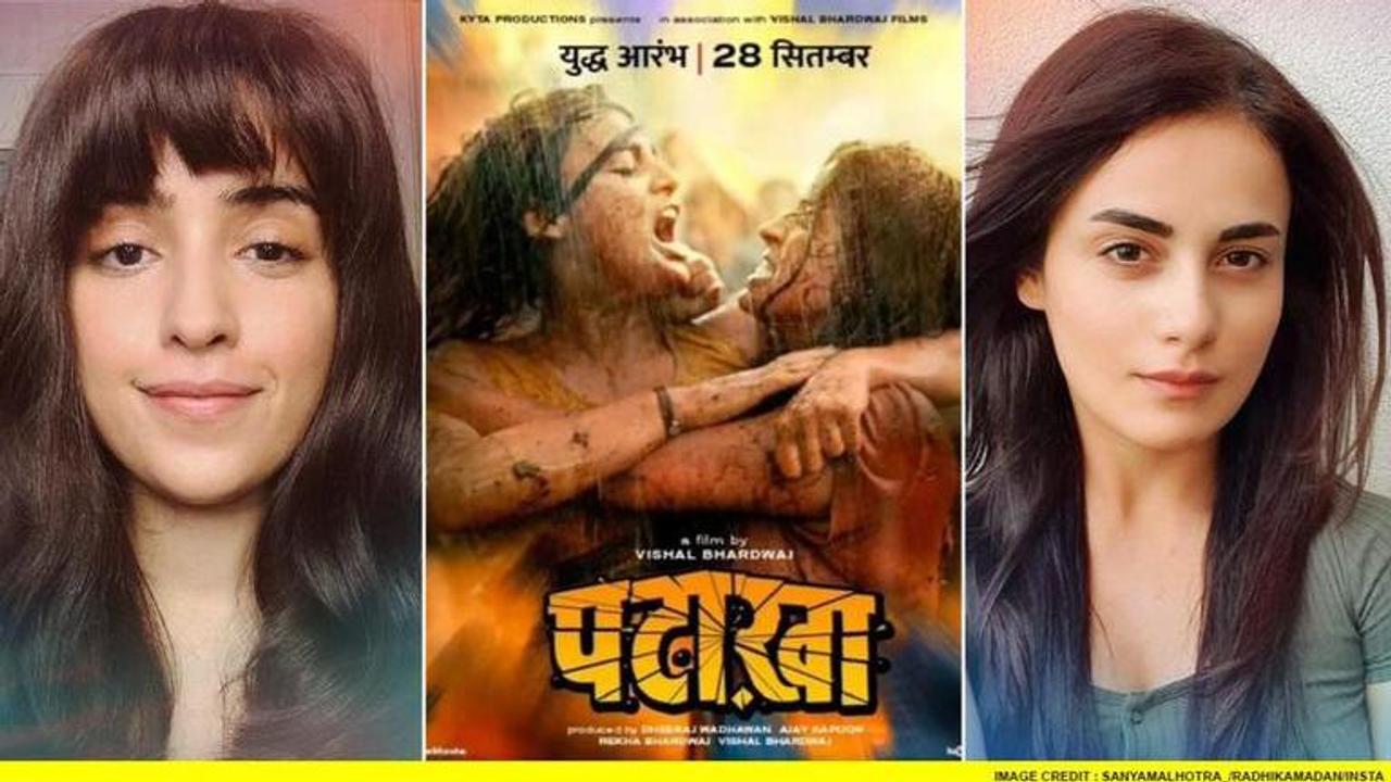 Sanya Malhotra, Radhika Madan celebrate 2 years of 'Pataakha' with a BTS video