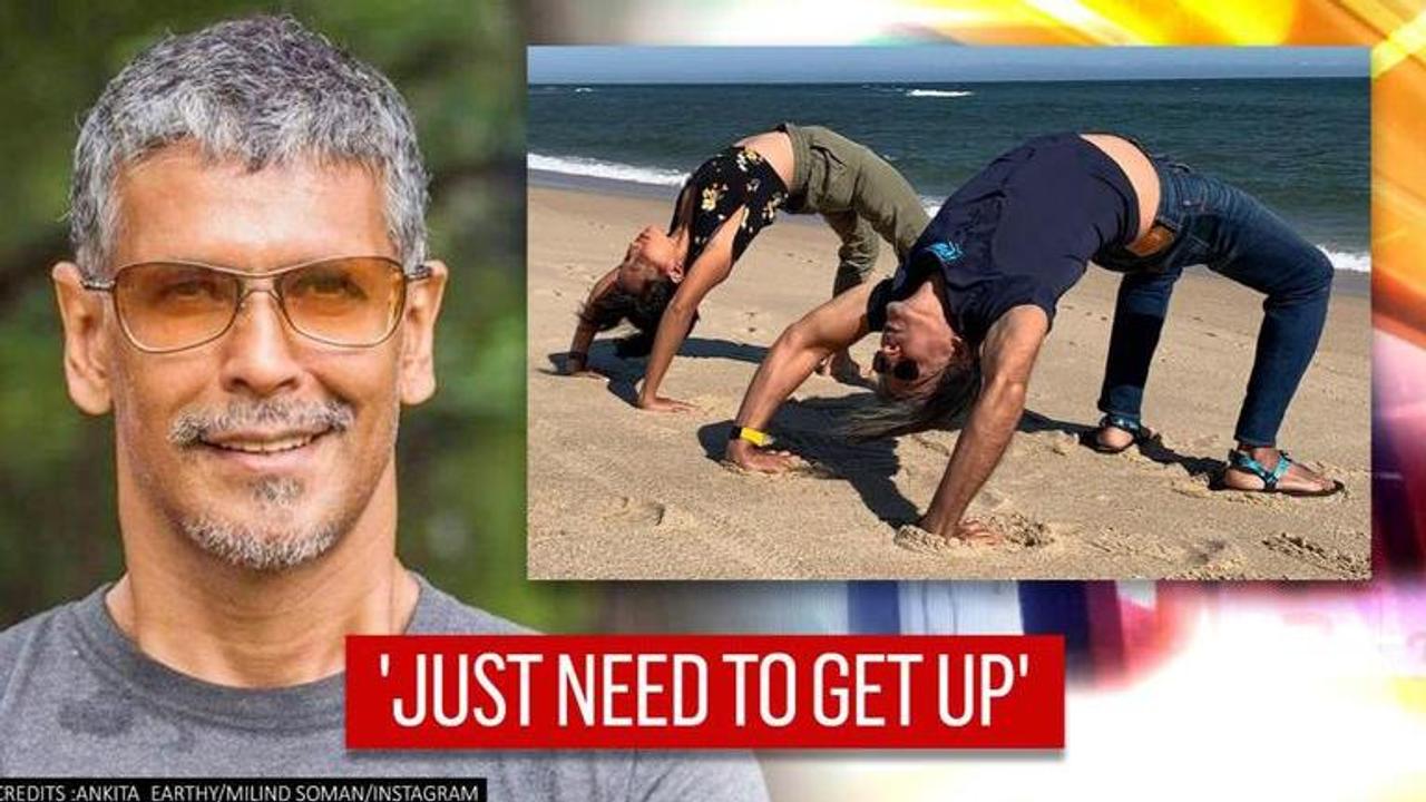 Ankita Konwar aces 'new' chakrasan at 10000ft, Milind Soman explains advantages of fitness