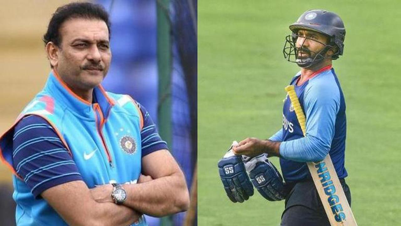 Dinesh Karthik and Ravi Shastri