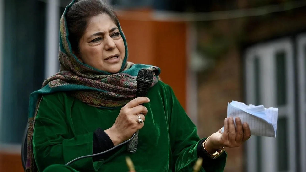 PDP chief Mehbooba Mufti.