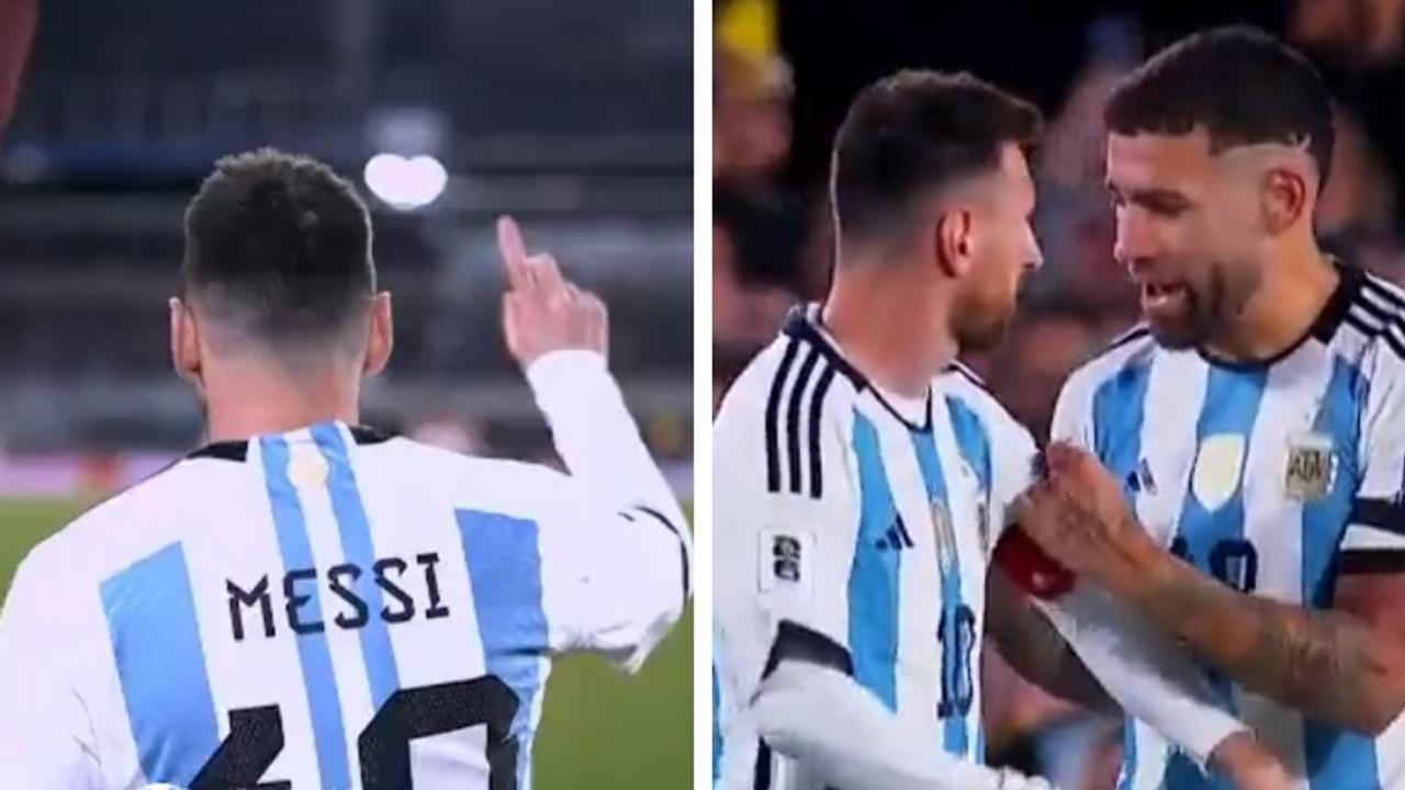 Lionel Messi and Otamendi for Argentina