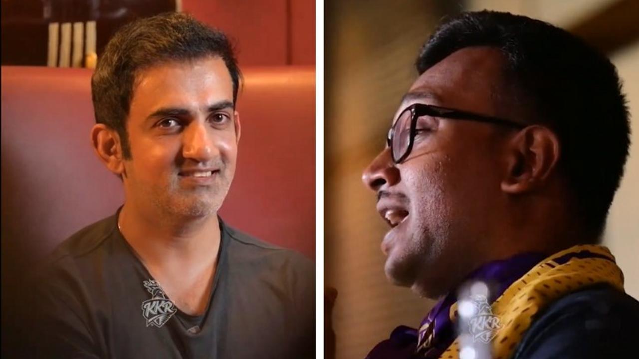 Gautam Gambhir and KKR fan