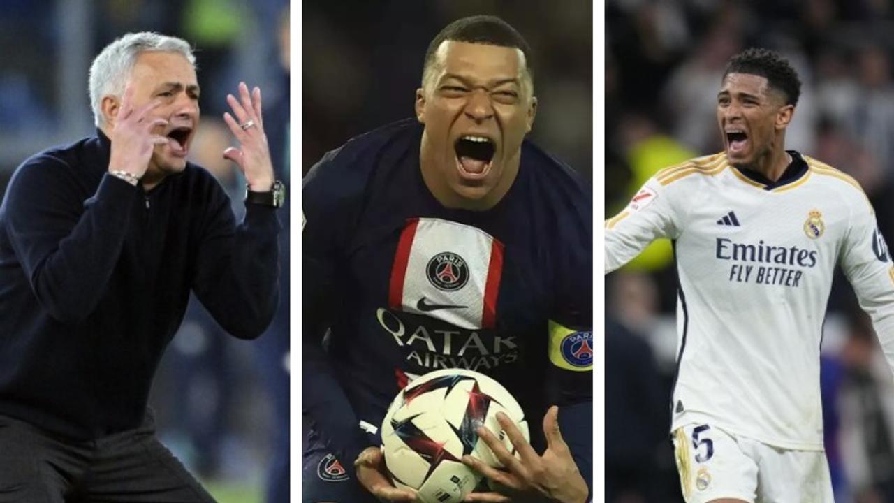 Jose Mourinho, Kylian Mbappe, Jude Bellingham