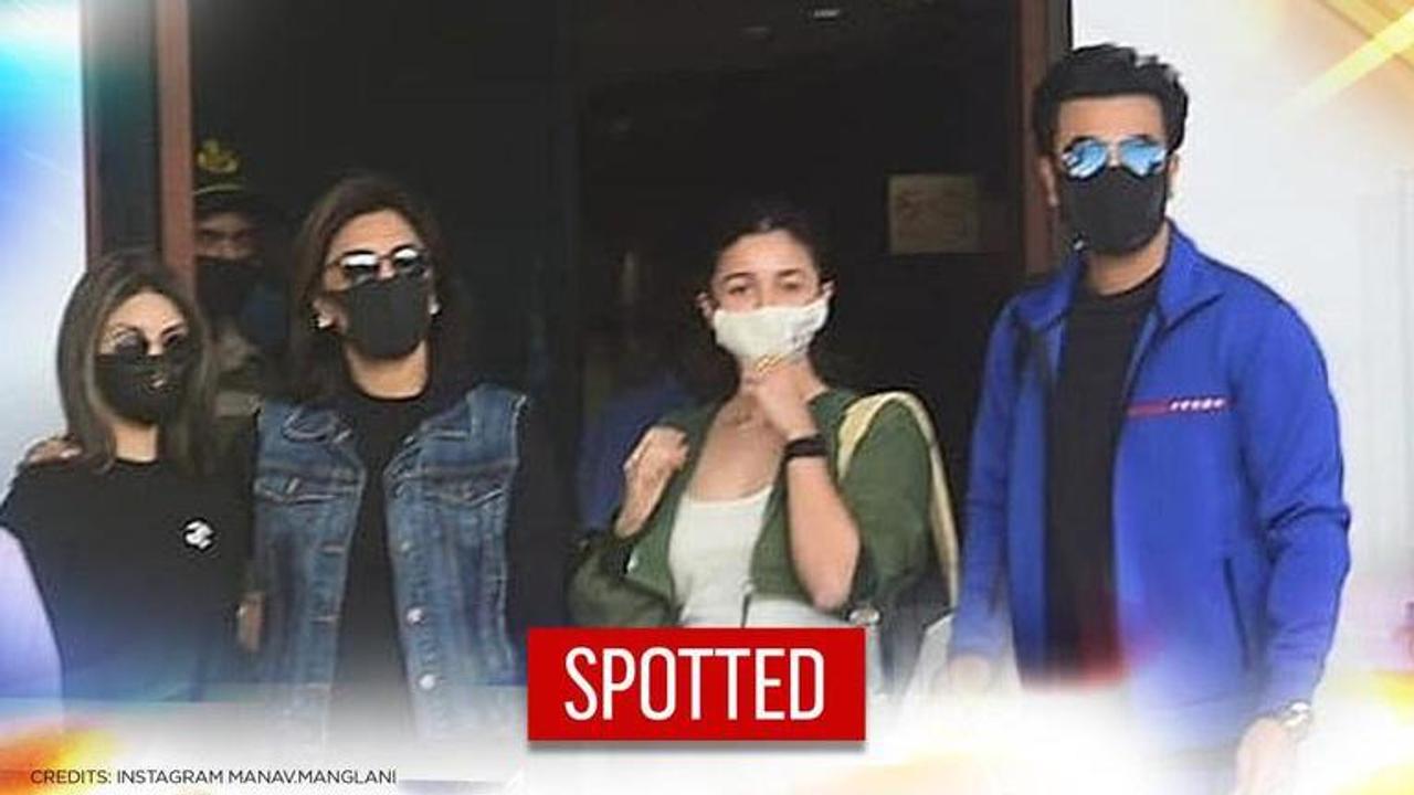 Alia Bhatt joins beau Ranbir Kapoor, Neetu and family for a New Year holiday; See Pictures