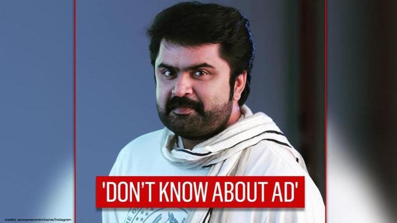 Anoop Menon fined for ad 'falsely' promoting hair growth, claims it was brand's 'story'