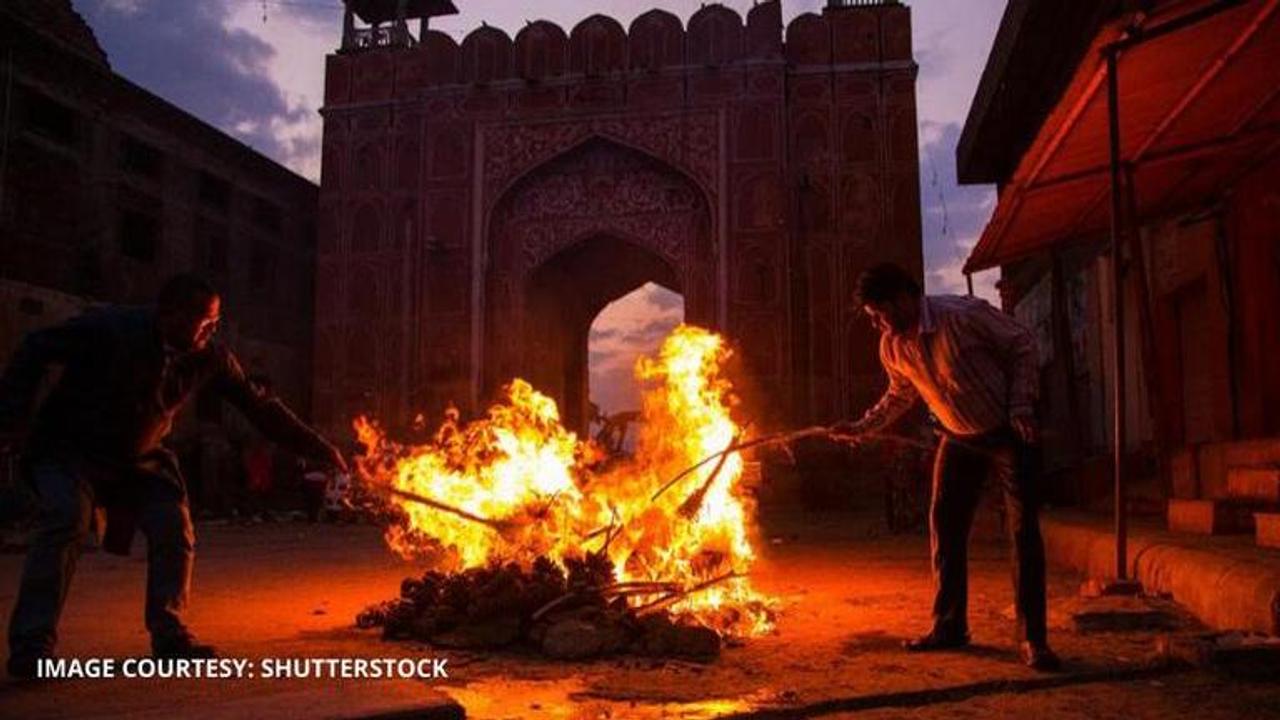 Holika Dahan in raipura