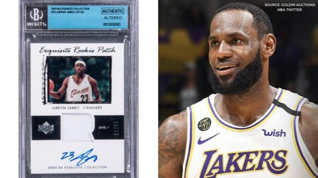 lebron james rookie card