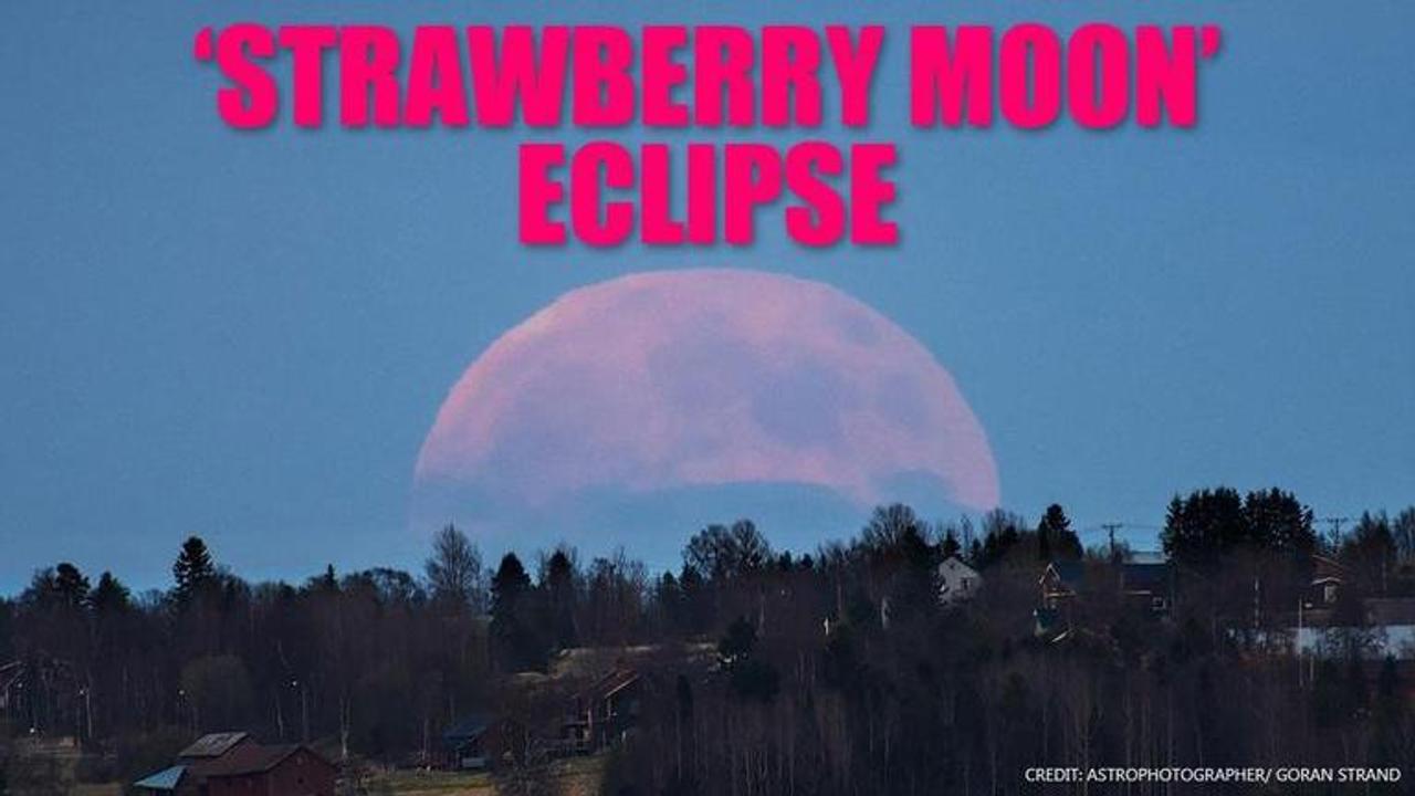 Strawberry Moon eclipse