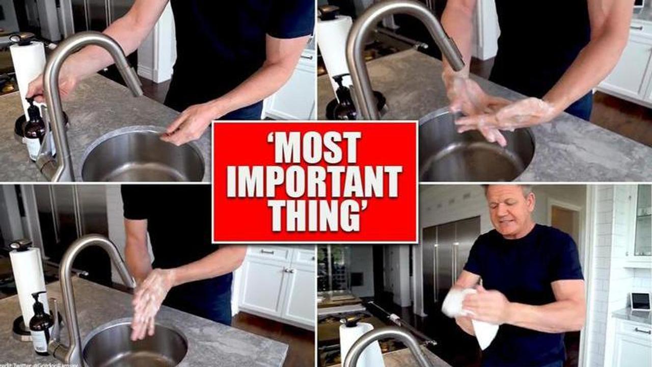 Gordon Ramsay shares Hand Washing Tutorial amid coronavirus pandemic